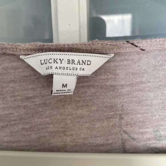 Lucky Brand women’s cropped bell sleeve floral top - Picture 5 of 5